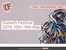 Tablet Screenshot of dulwichfestival.co.uk